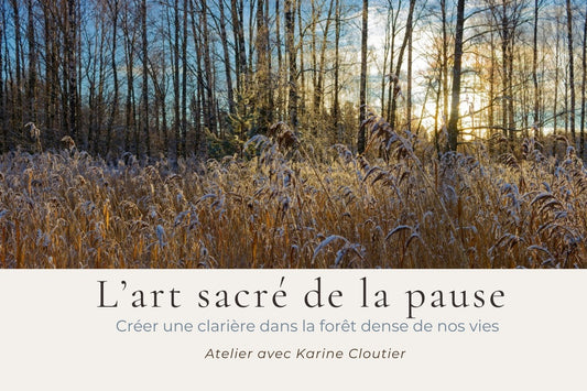 L'art sacré de la pause