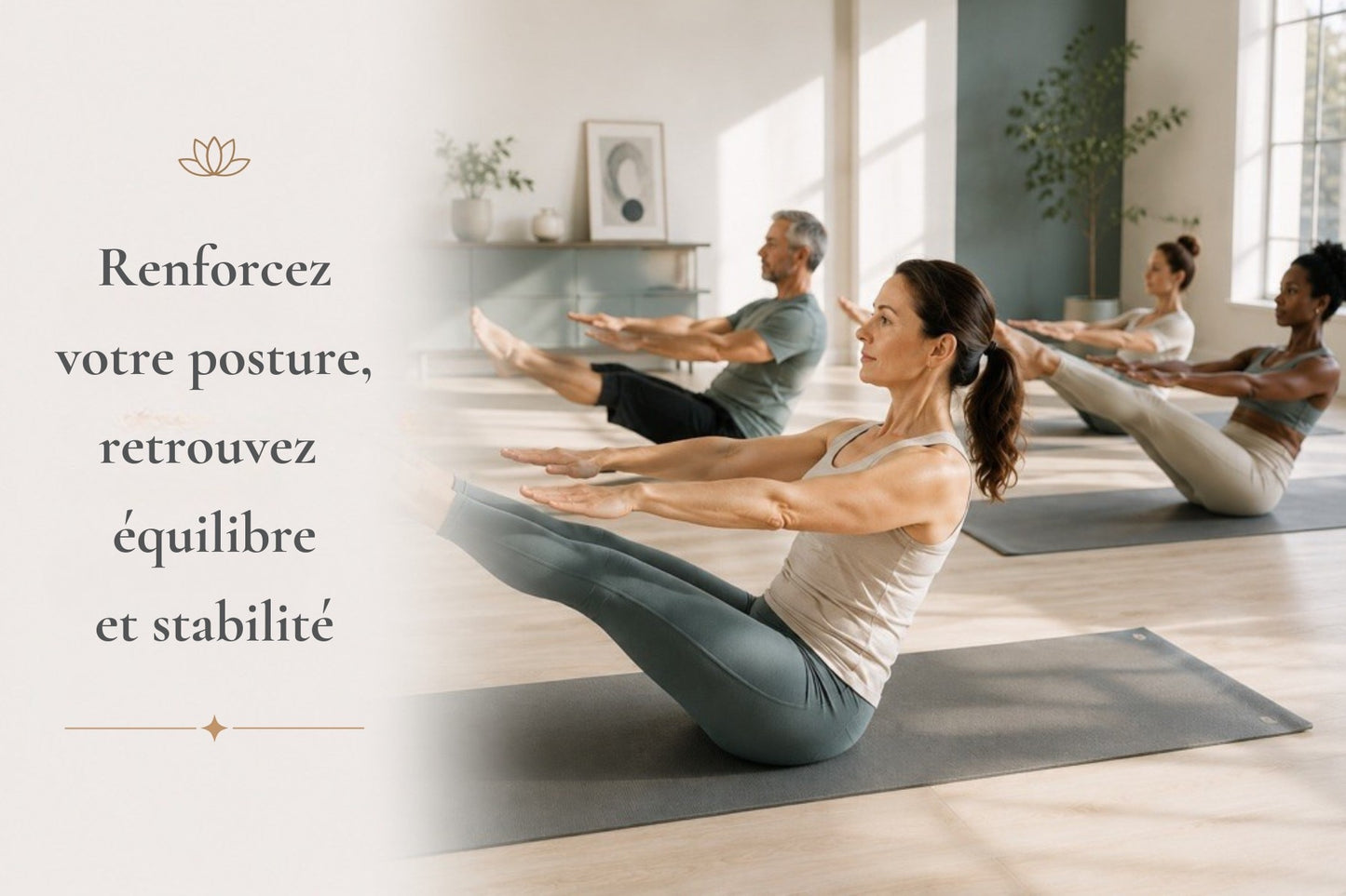 Pilates au sol - Posture et force profonde